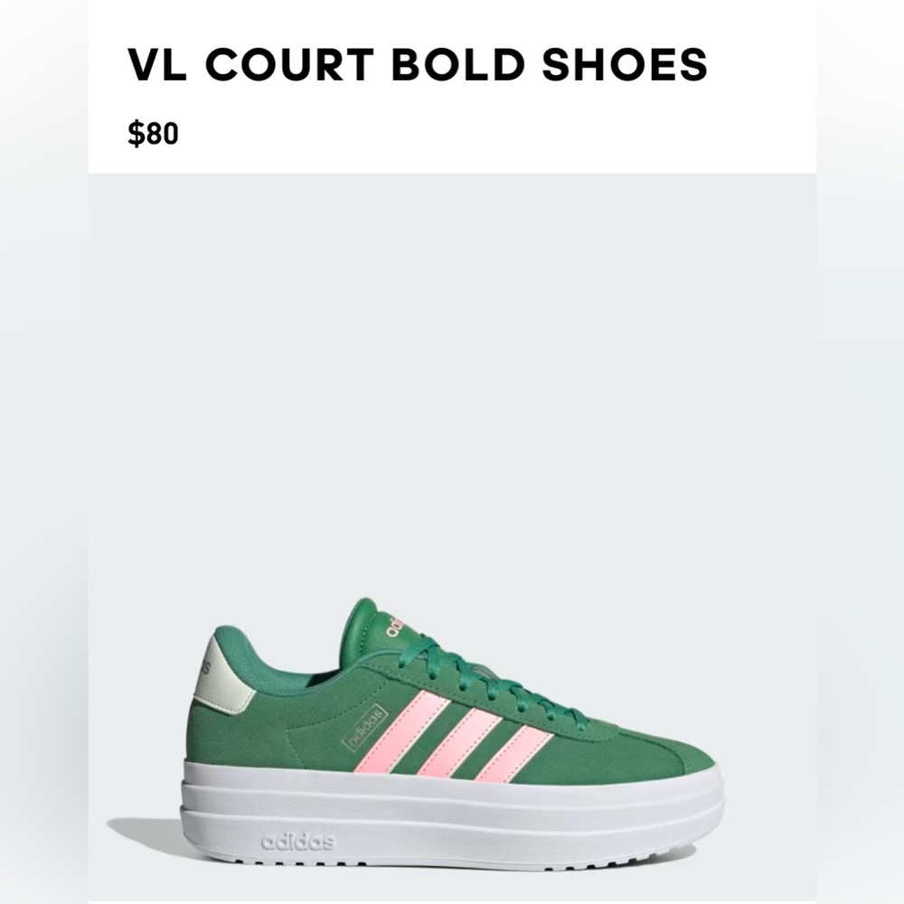 Size 7 Adidas Platform Tennis Shoes